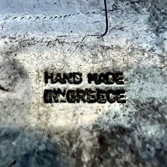 Vintage Silver Handmade 3-D Rose square pendant with Marcasite estate piece - Picture 10 of 15